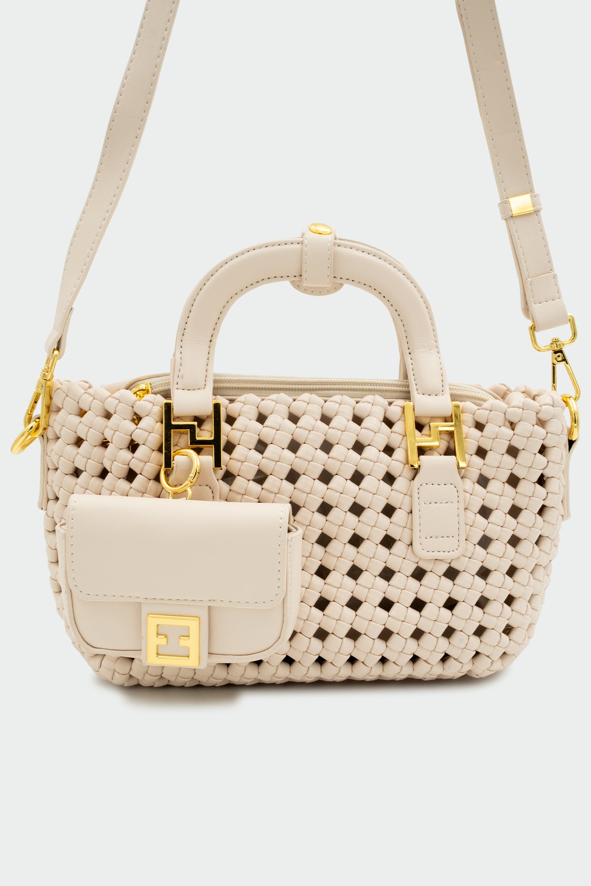 Nimbus Örgü Detaylı Tote Çanta - TEN