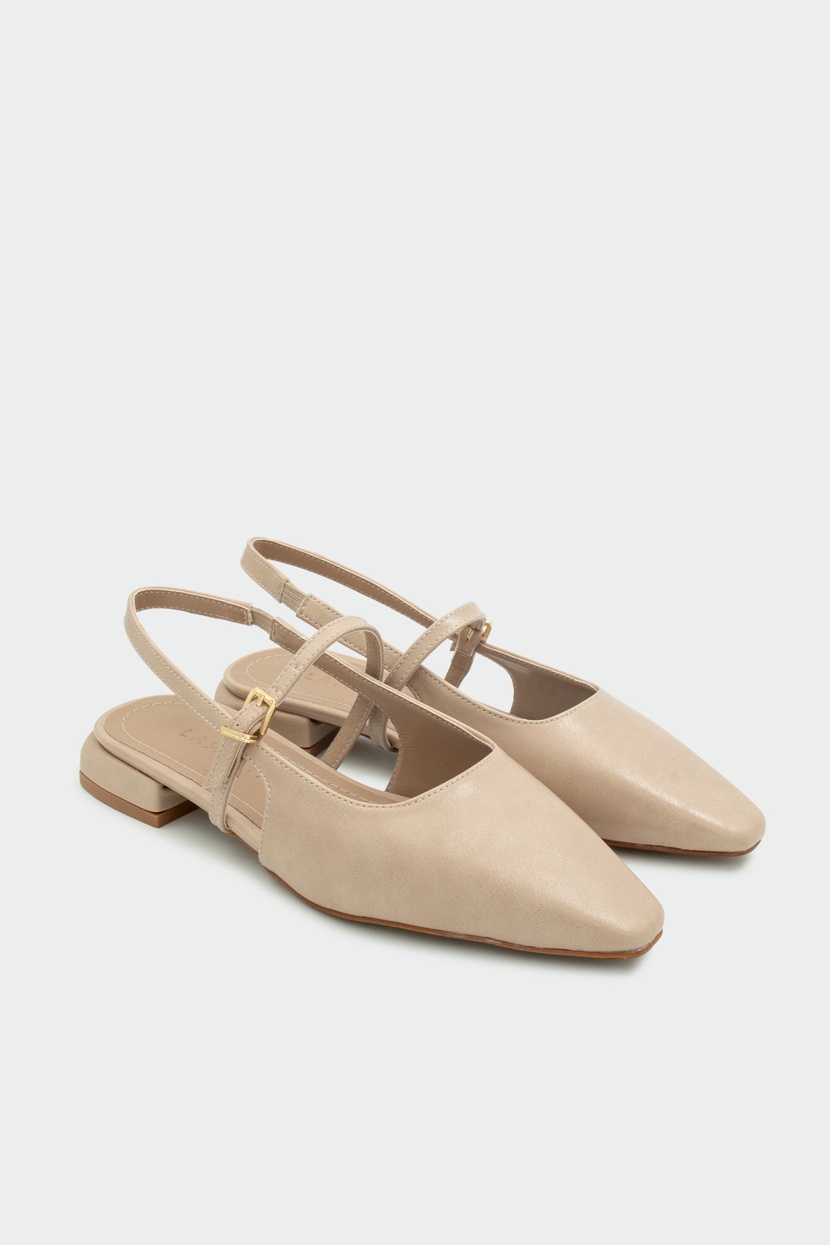 Noir Toka Detaylı Kadın Babet - NUDE