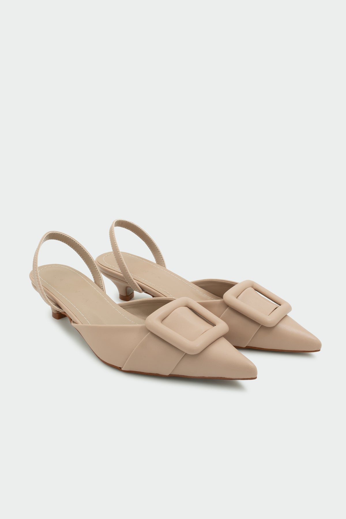 Nicole Tokalı Topuklu Ayakkabı - NUDE DERİ