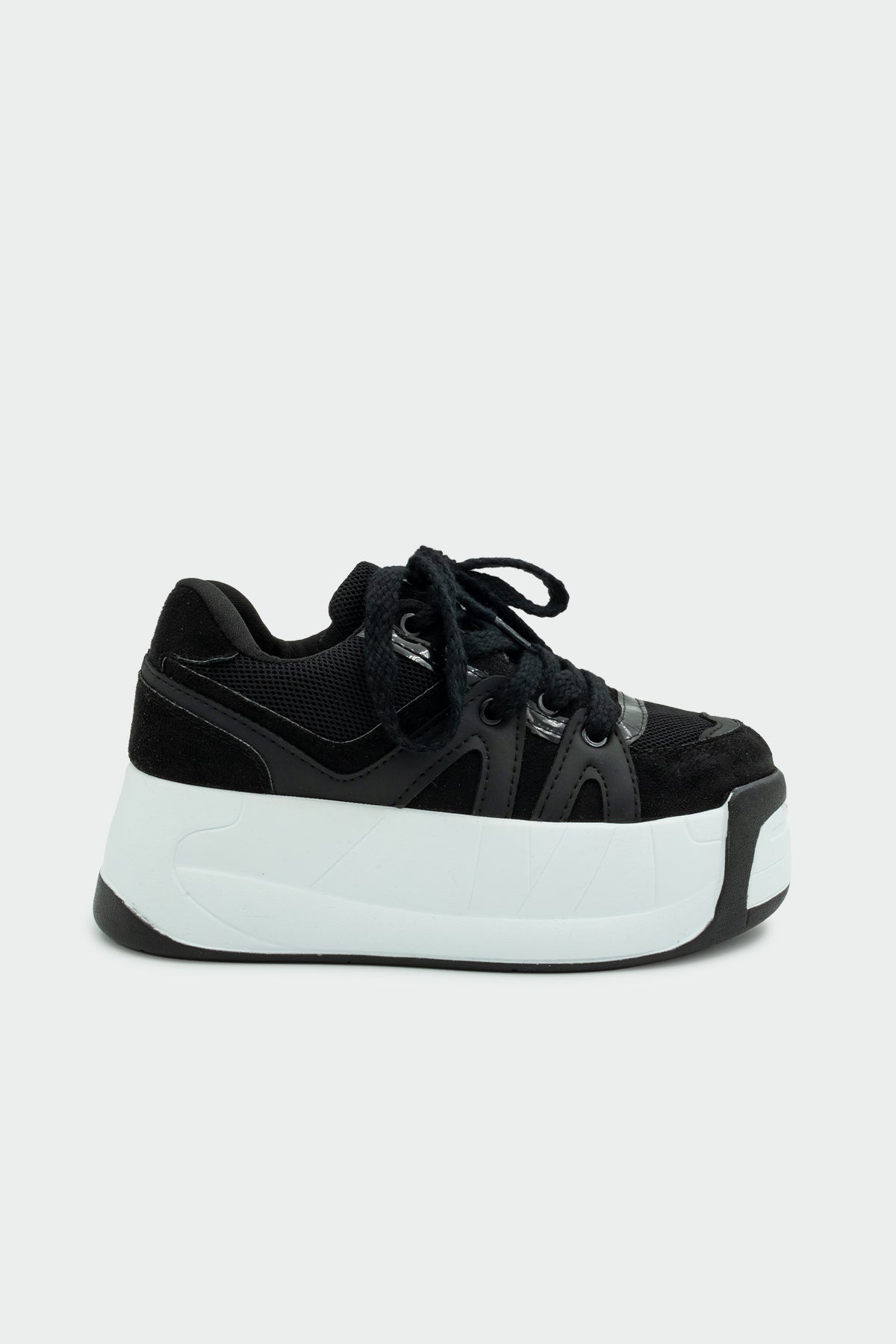 Dorty Yüksek Taban Kadın Spor Ayakkabı - SİYAH