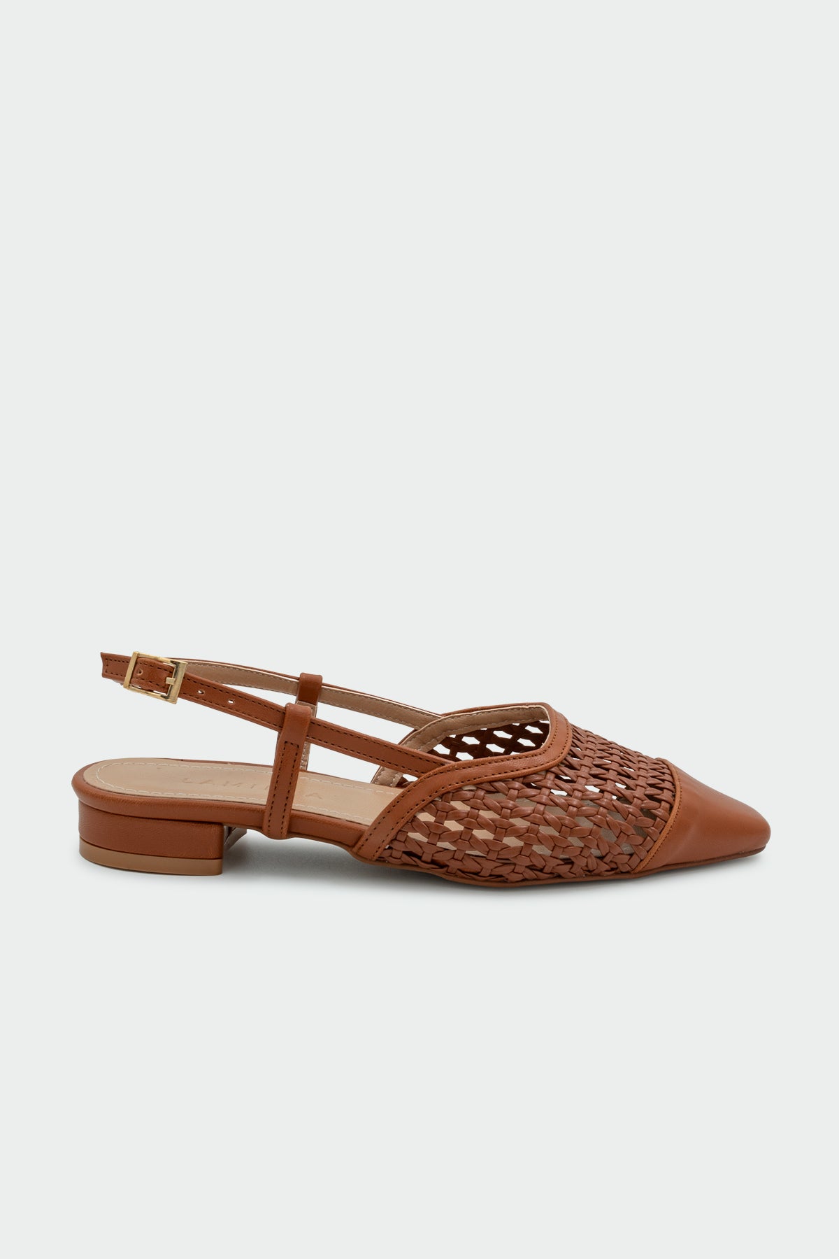 Megan Örgü Detaylı Kadın Düz Babet - TABA