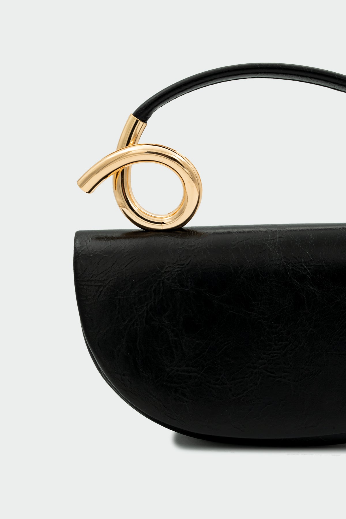 Aura Gold Detaylı Çanta - SİYAH