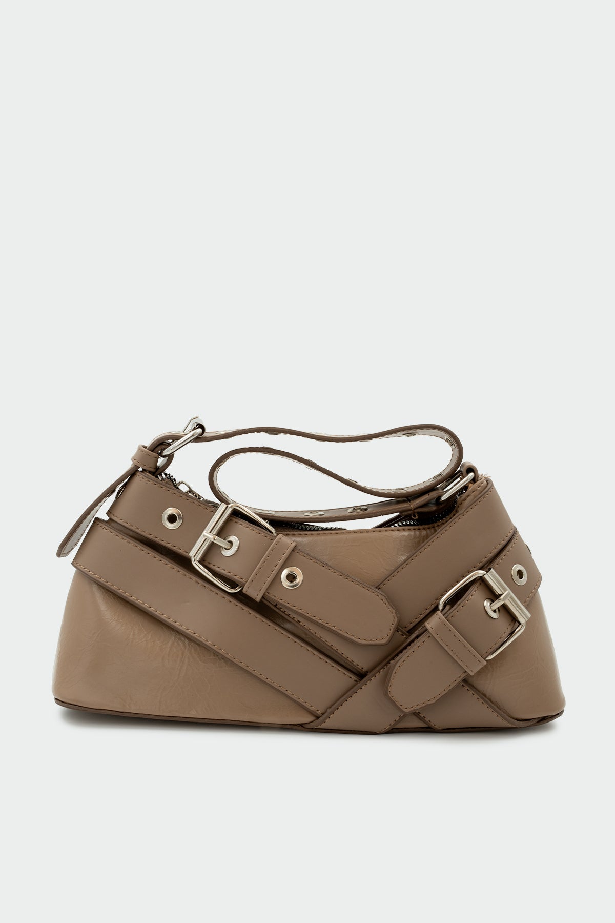 Fred Toka Detaylı Kadın Baget Çanta - VİZON