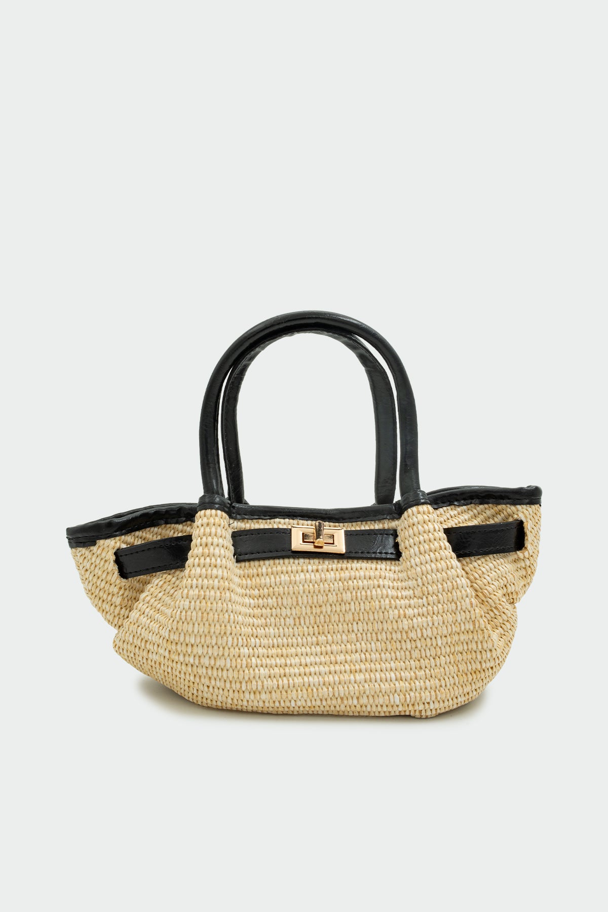 Edge Mini Hasır Çapraz Çanta - SİYAH