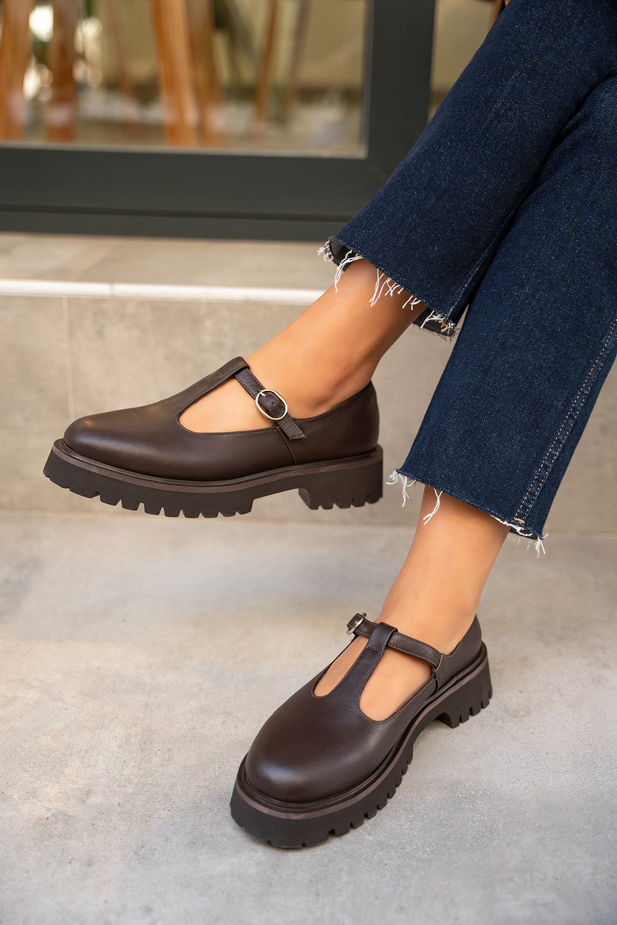 Rikos Hakiki Deri Klasik Ayakkabı - ACI KAHVE