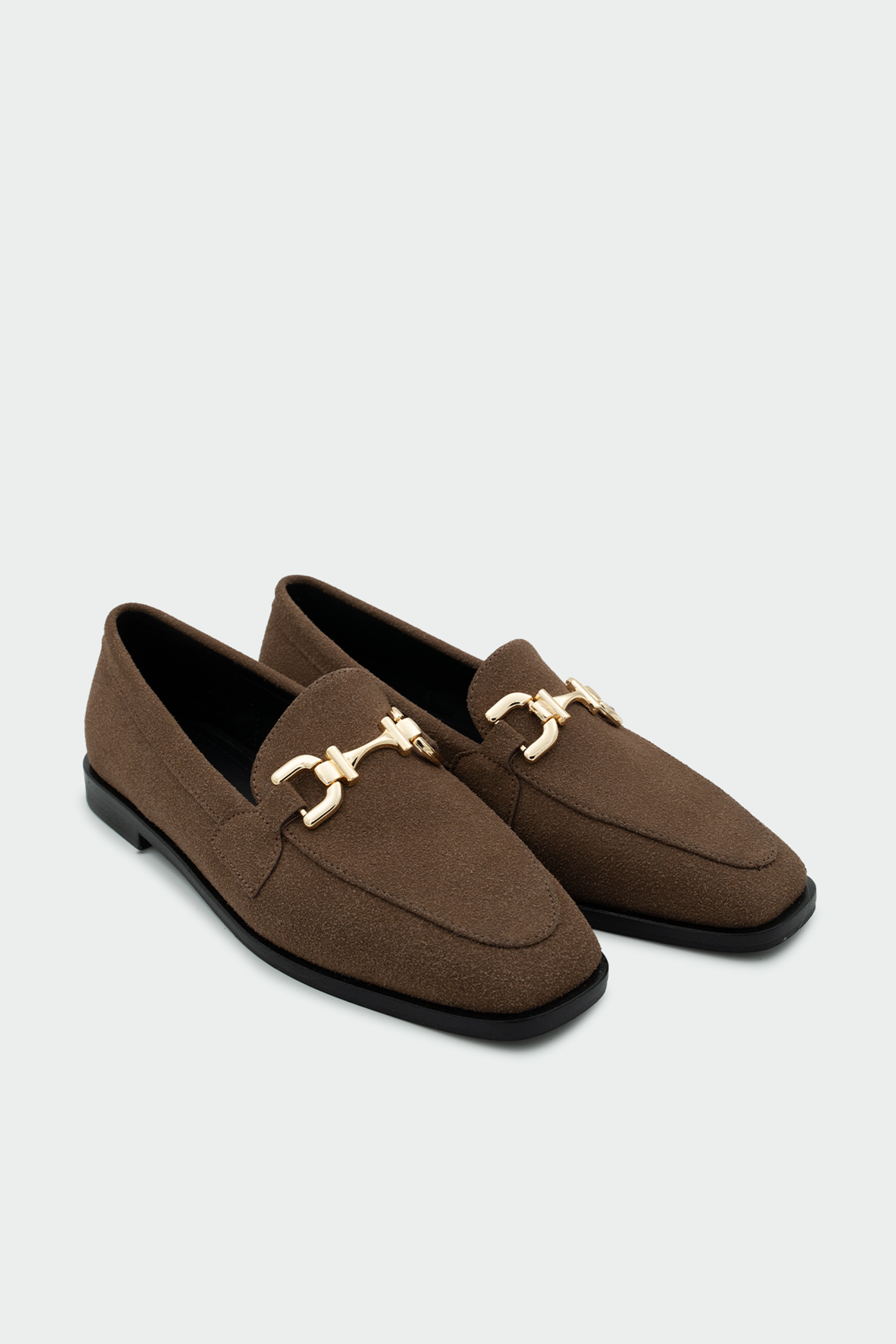 Aloha Gold Detaylı Loafer - AcıKahve Süet