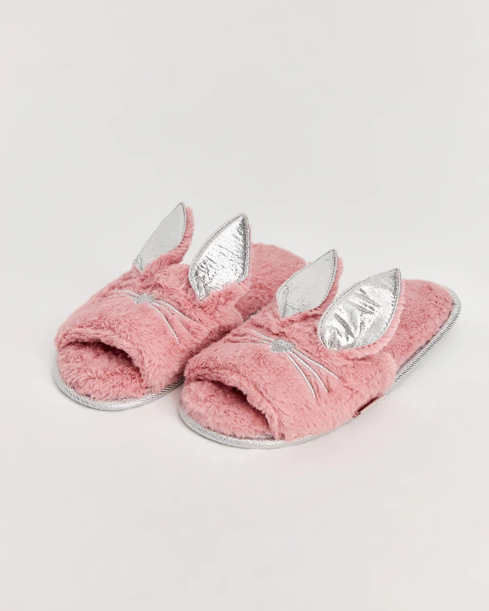 Buo Kedili Peluş Ev Terliği - PEMBE