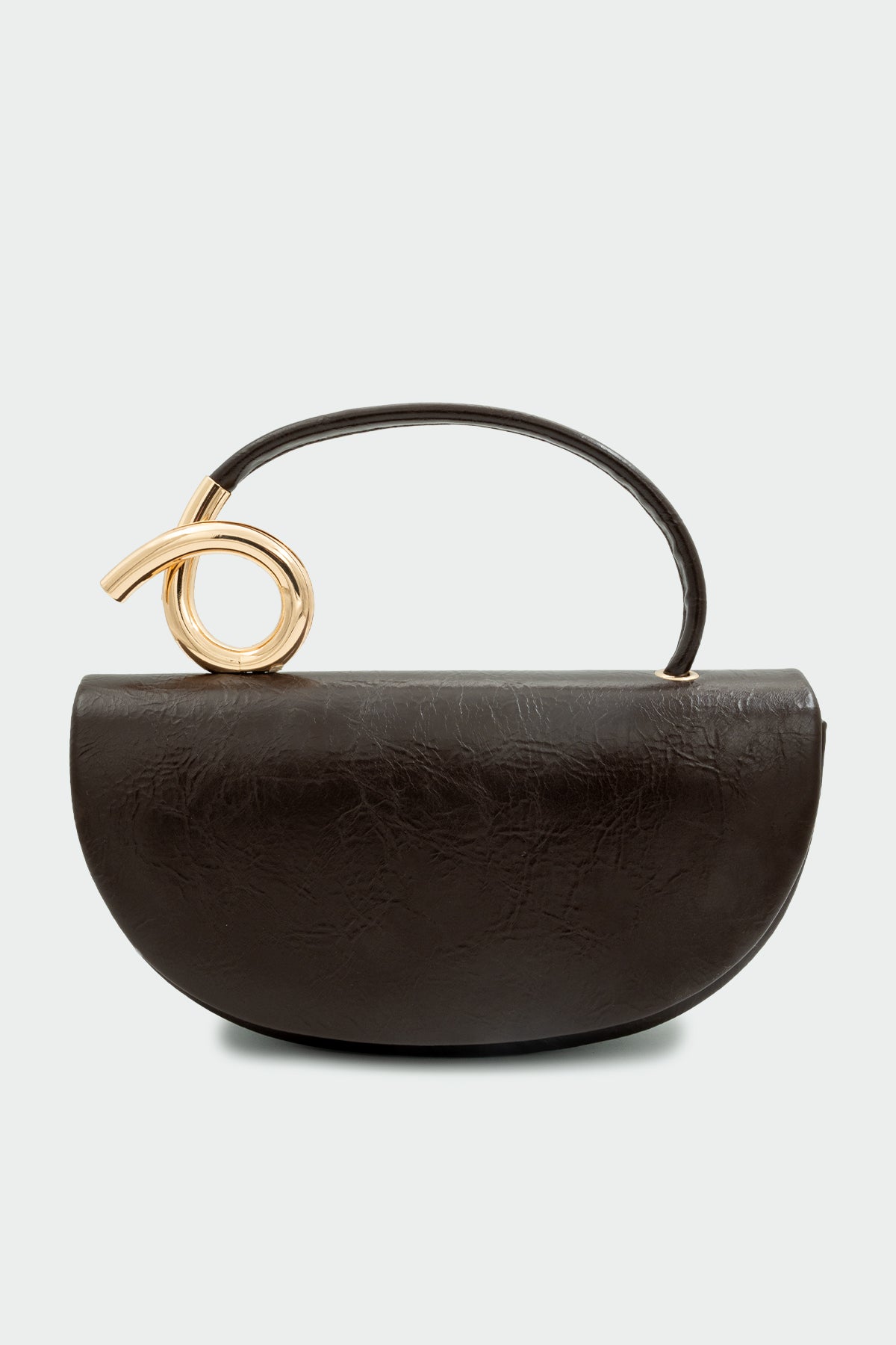 Aura Gold Detaylı Çanta - ACI KAHVE