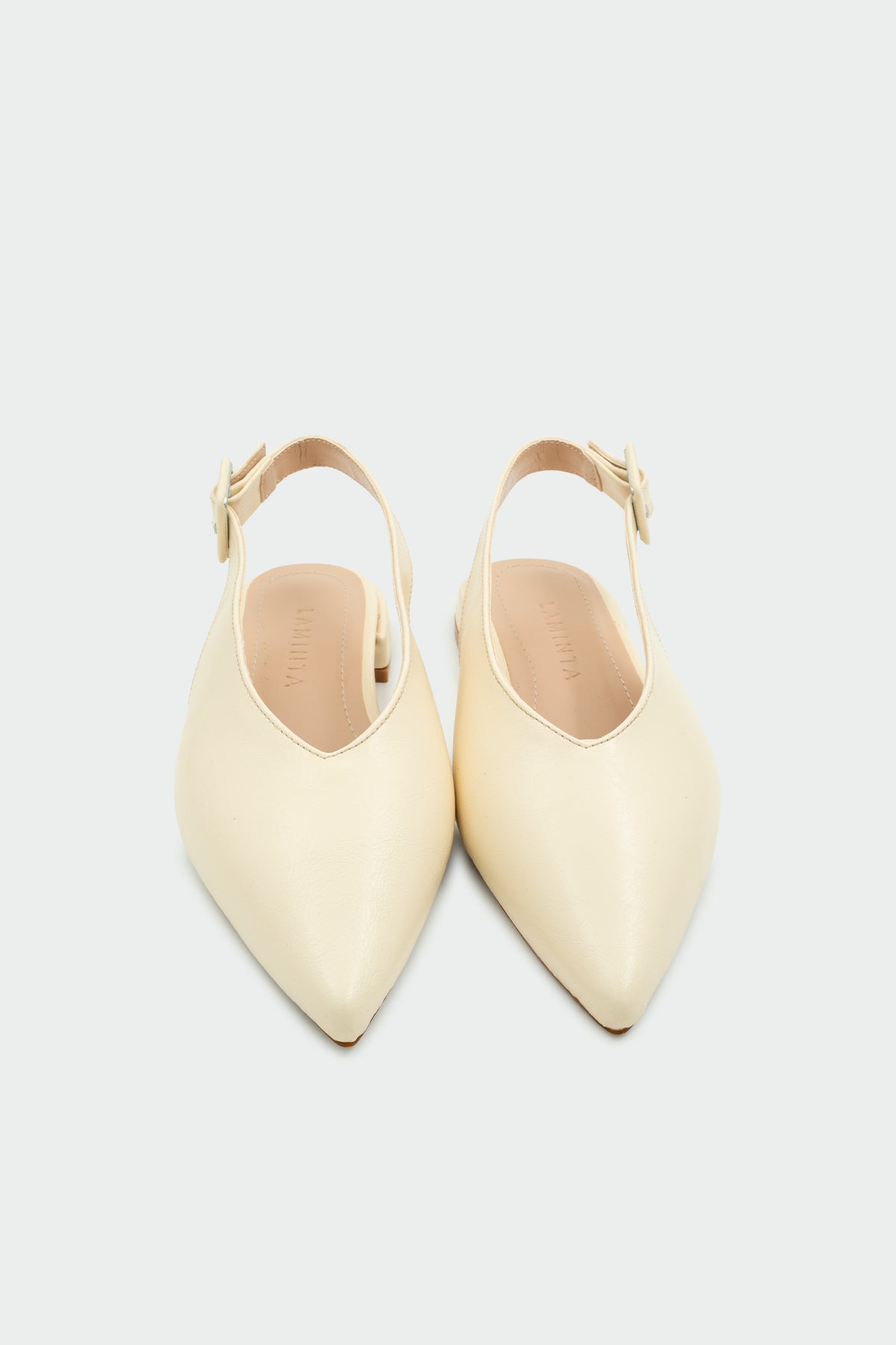 Onic Toka Detaylı Kadın Düz Babet - EKRU