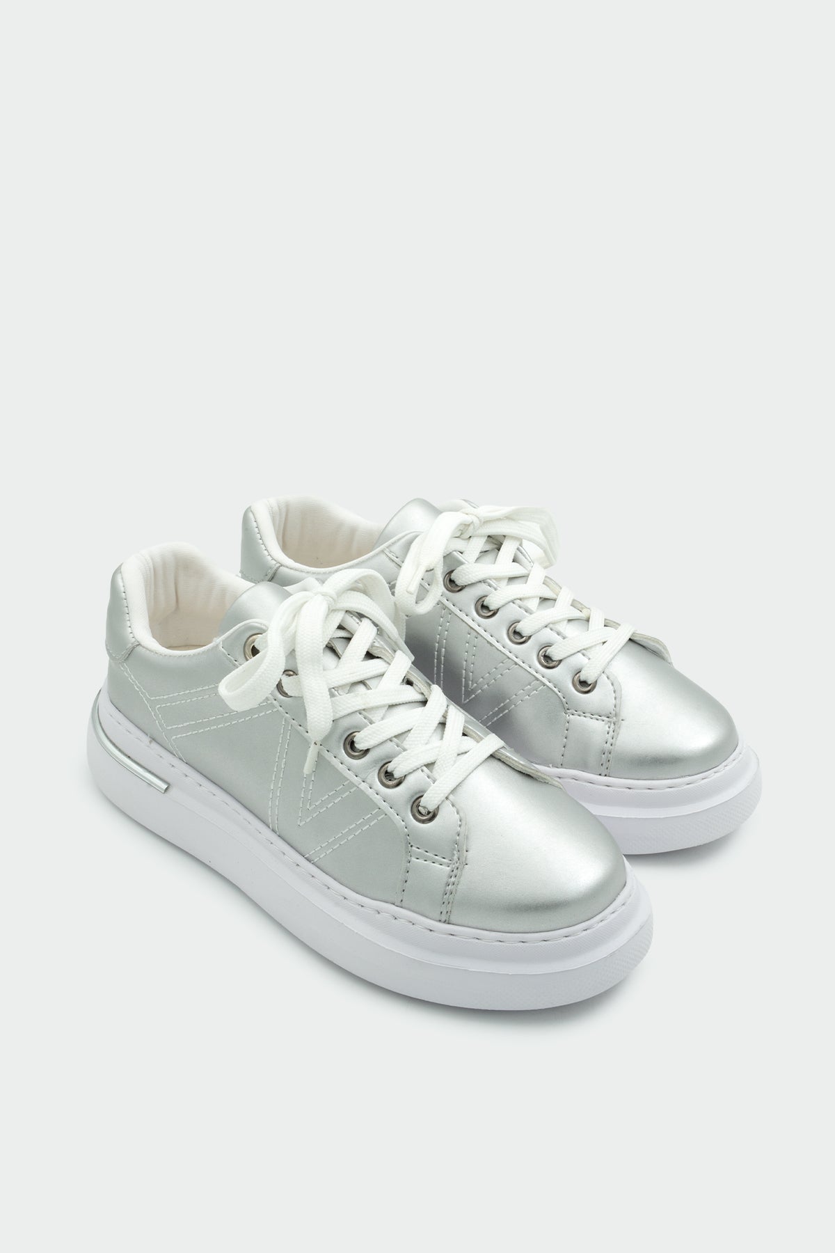 Jacob Düz Kadın Spor Ayakkabı - Silver
