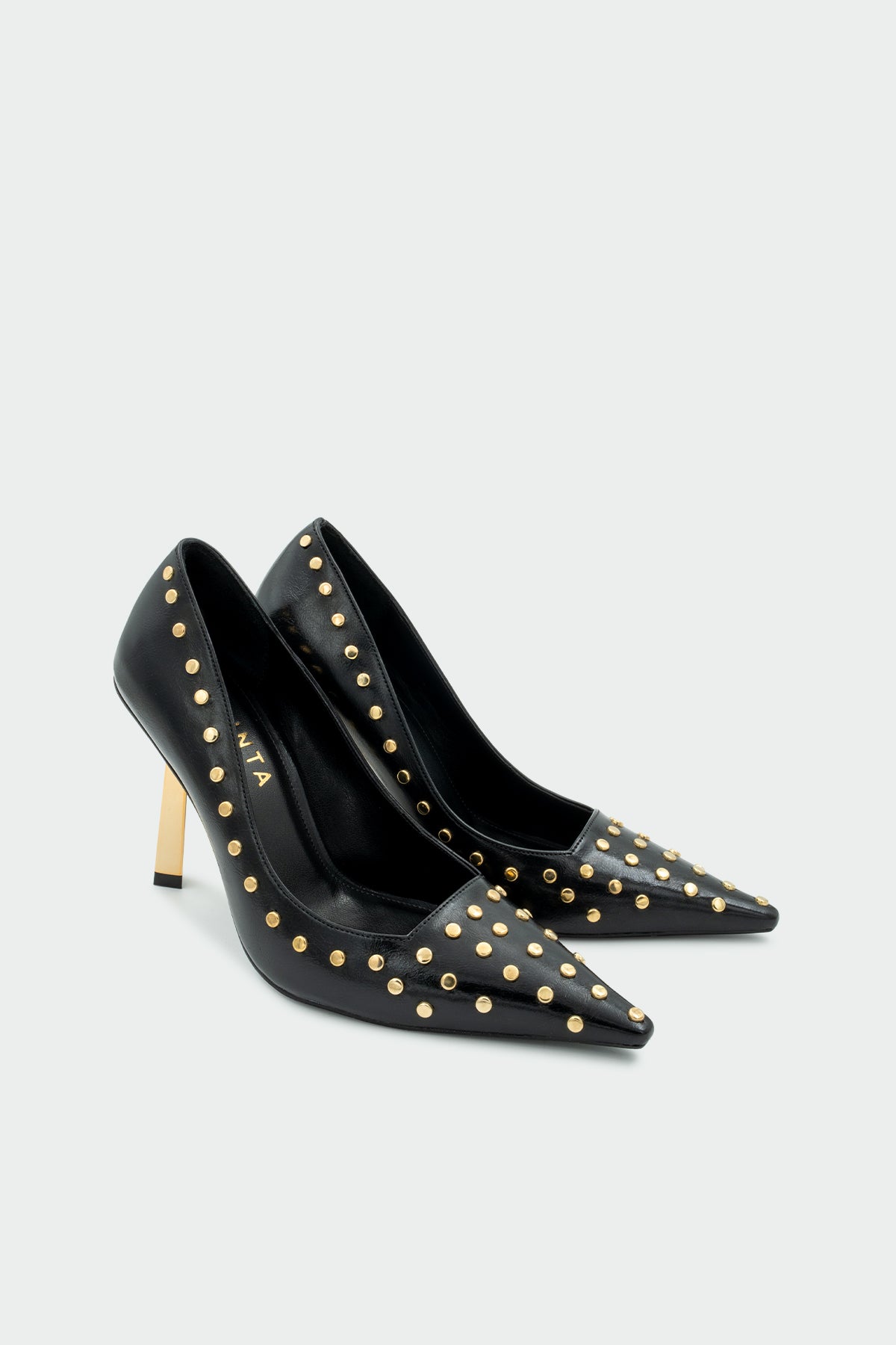 Cariel Troklu Topuklu Ayakkabı - SİYAH