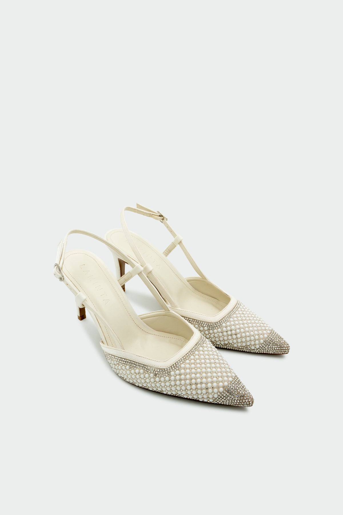 İnzagi Taş İşleme Detaylı Kadın Topuklu Ayakkabı - SEDEF