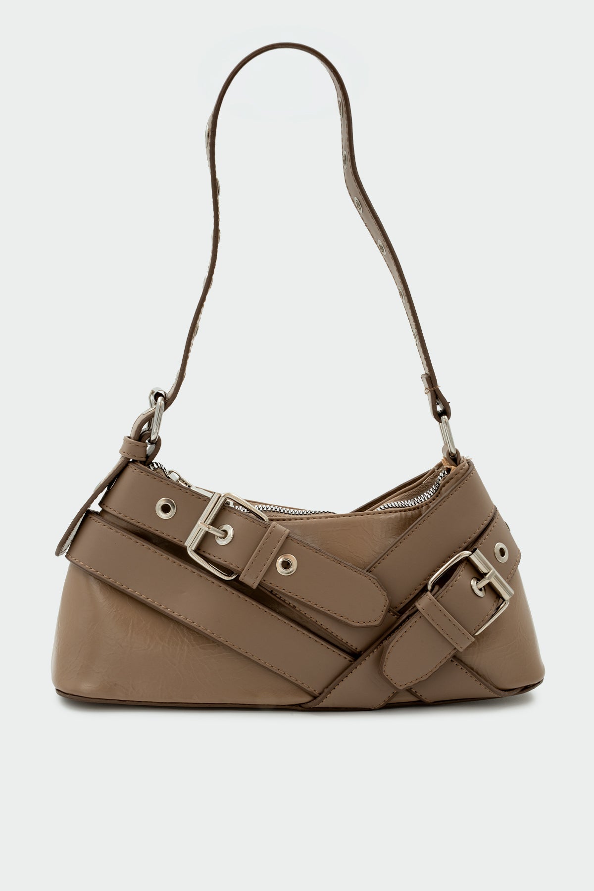 Fred Toka Detaylı Kadın Baget Çanta - VİZON