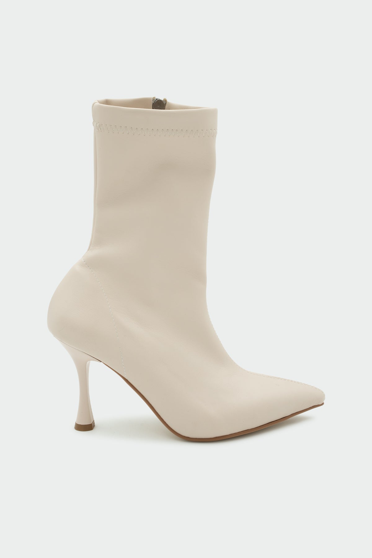 Prino Streç Bot - EKRU DERİ