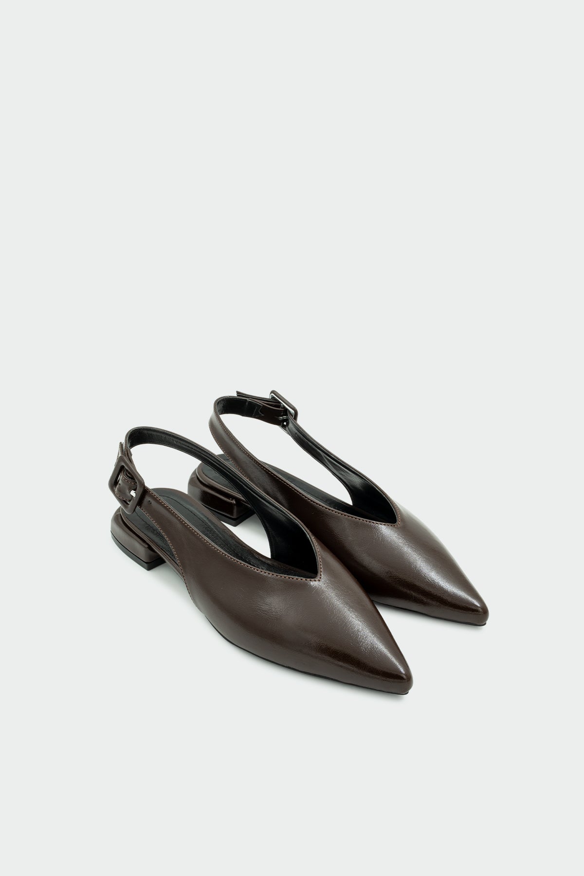 Onic Toka Detaylı Kadın Düz Babet - ACI KAHVE