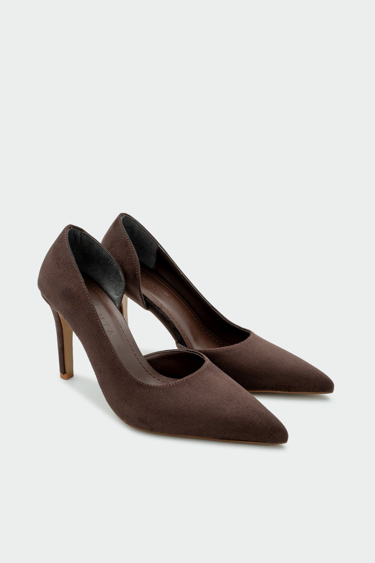 Shia Topuklu Ayakkabı - AcıKahve Süet