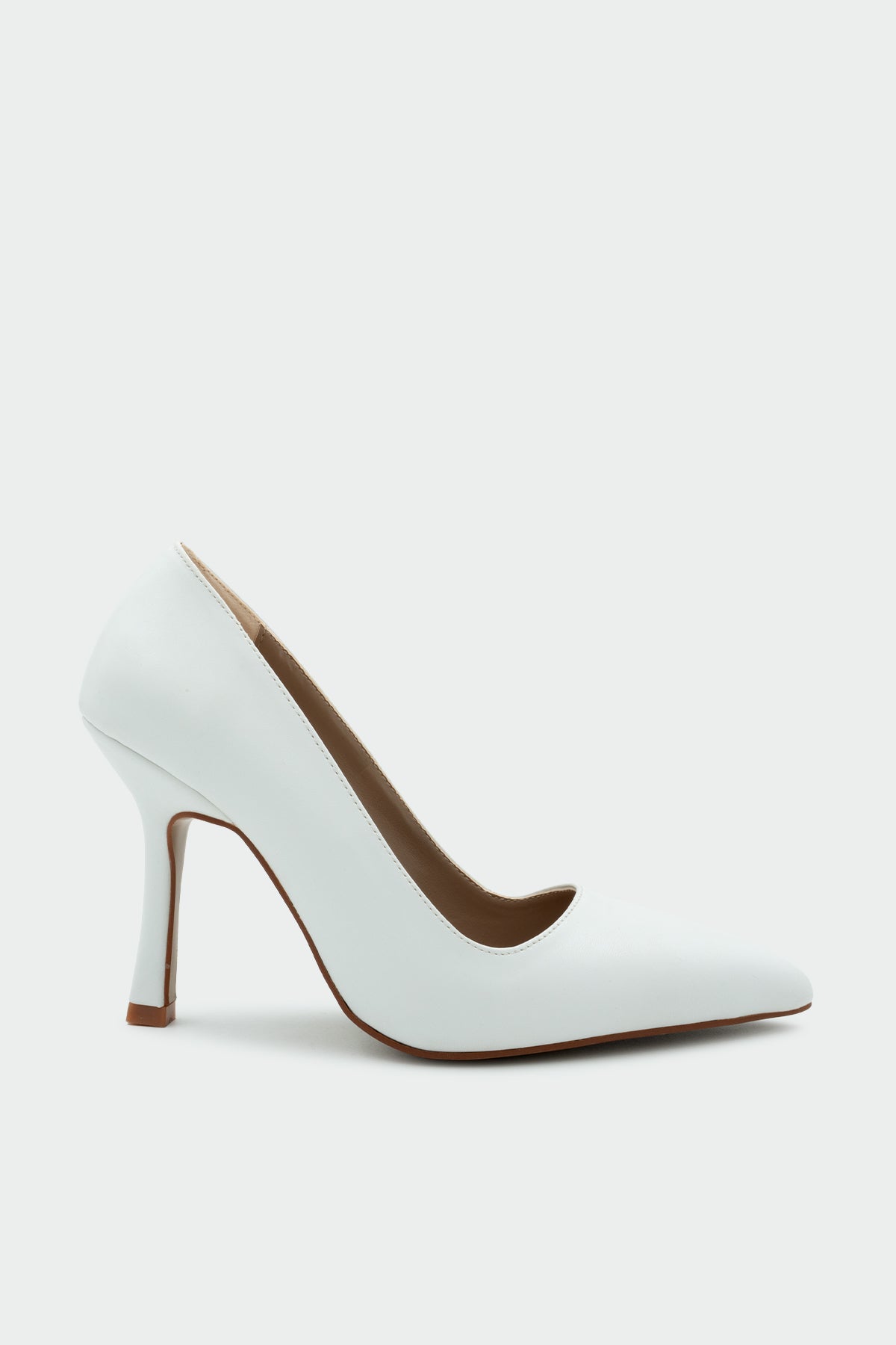 Relly Topuklu Ayakkabı - BEYAZ DERİ