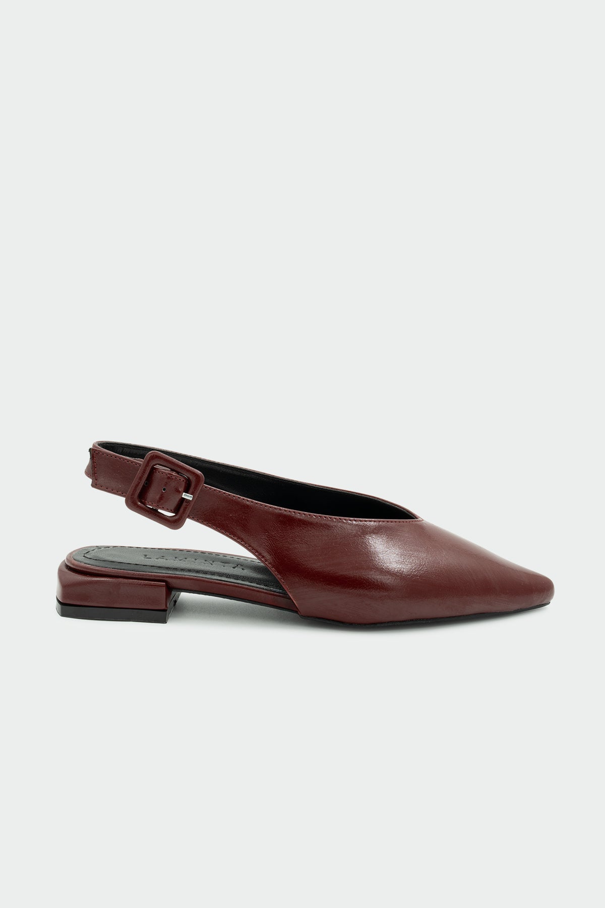 Onic Toka Detaylı Kadın Düz Babet - BORDO