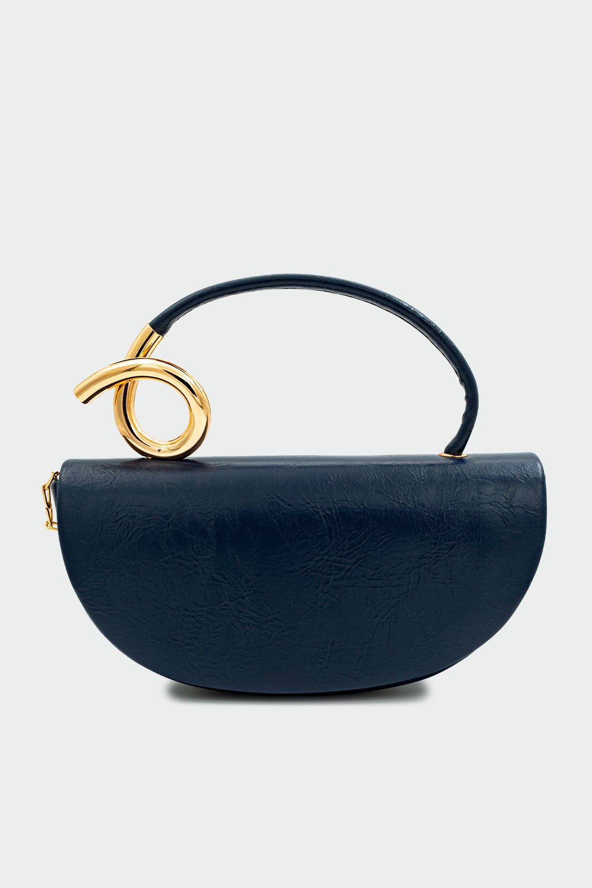 Aura Gold Detaylı Çanta - LACİVERT