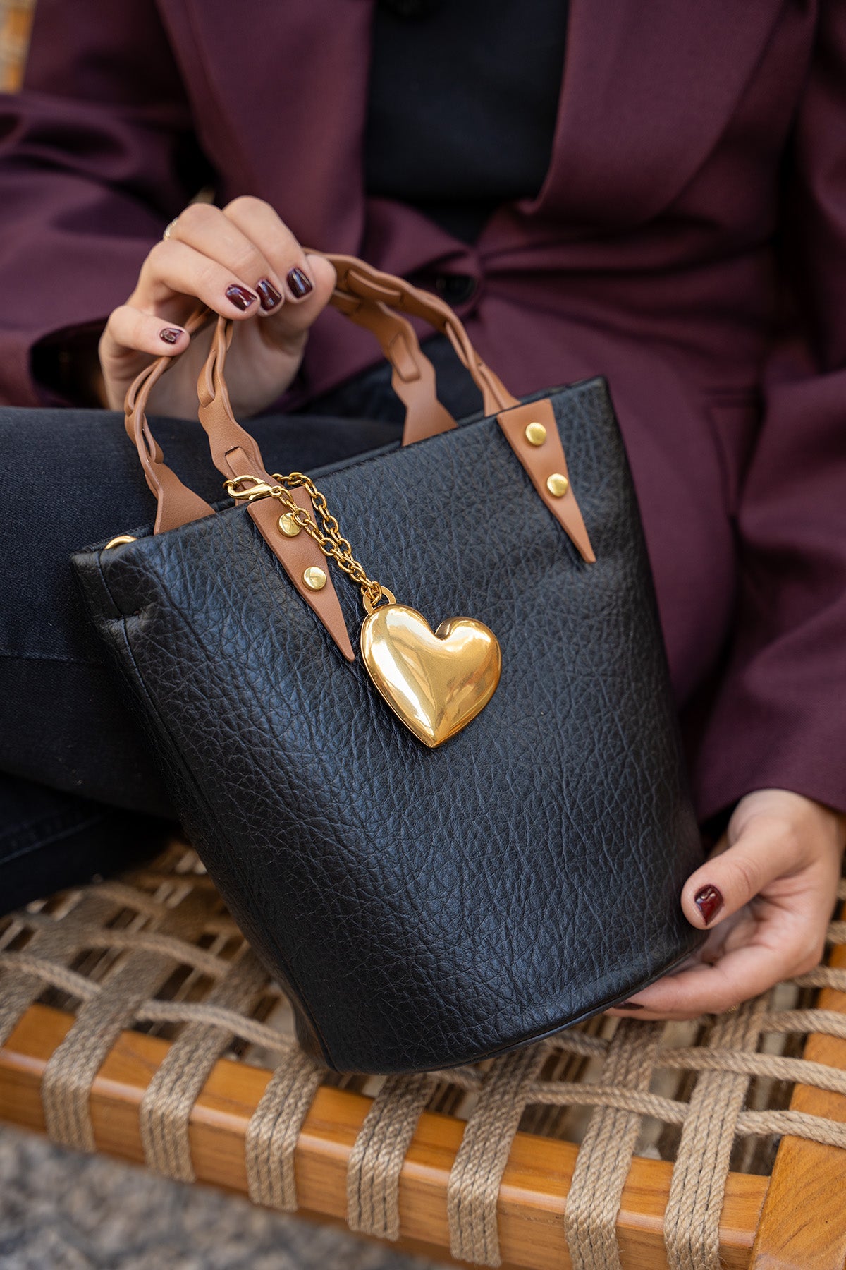 Deks Çapraz Çanta - SİYAH