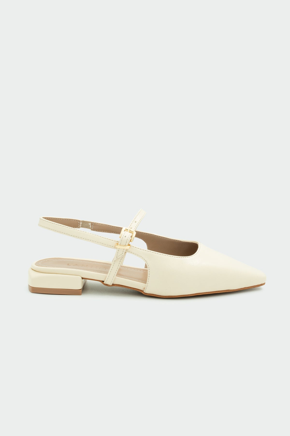 Noir Toka Detaylı Kadın Babet - EKRU