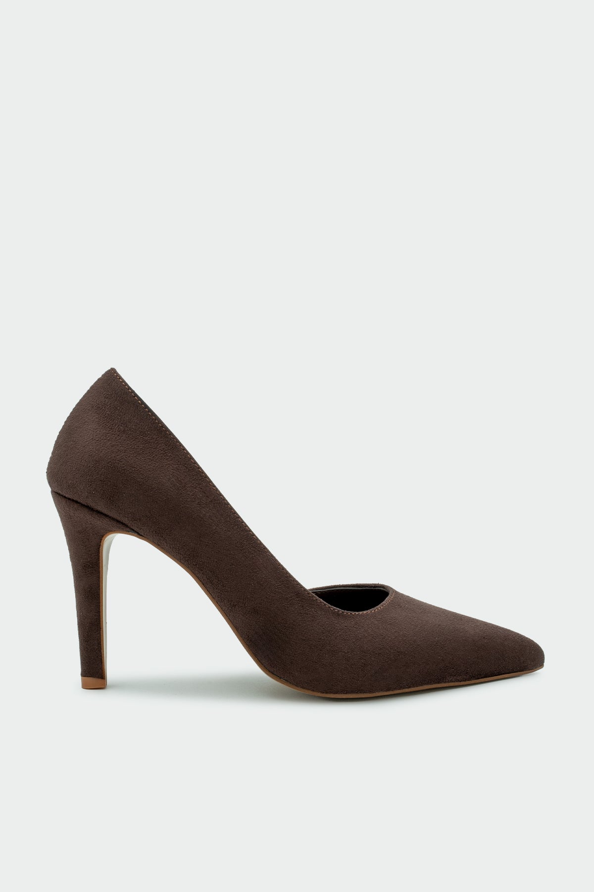 Shia Topuklu Ayakkabı - AcıKahve Süet