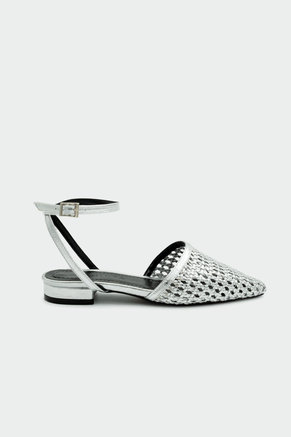 Majesty Örgü Detaylı Kadın Babet - Silver