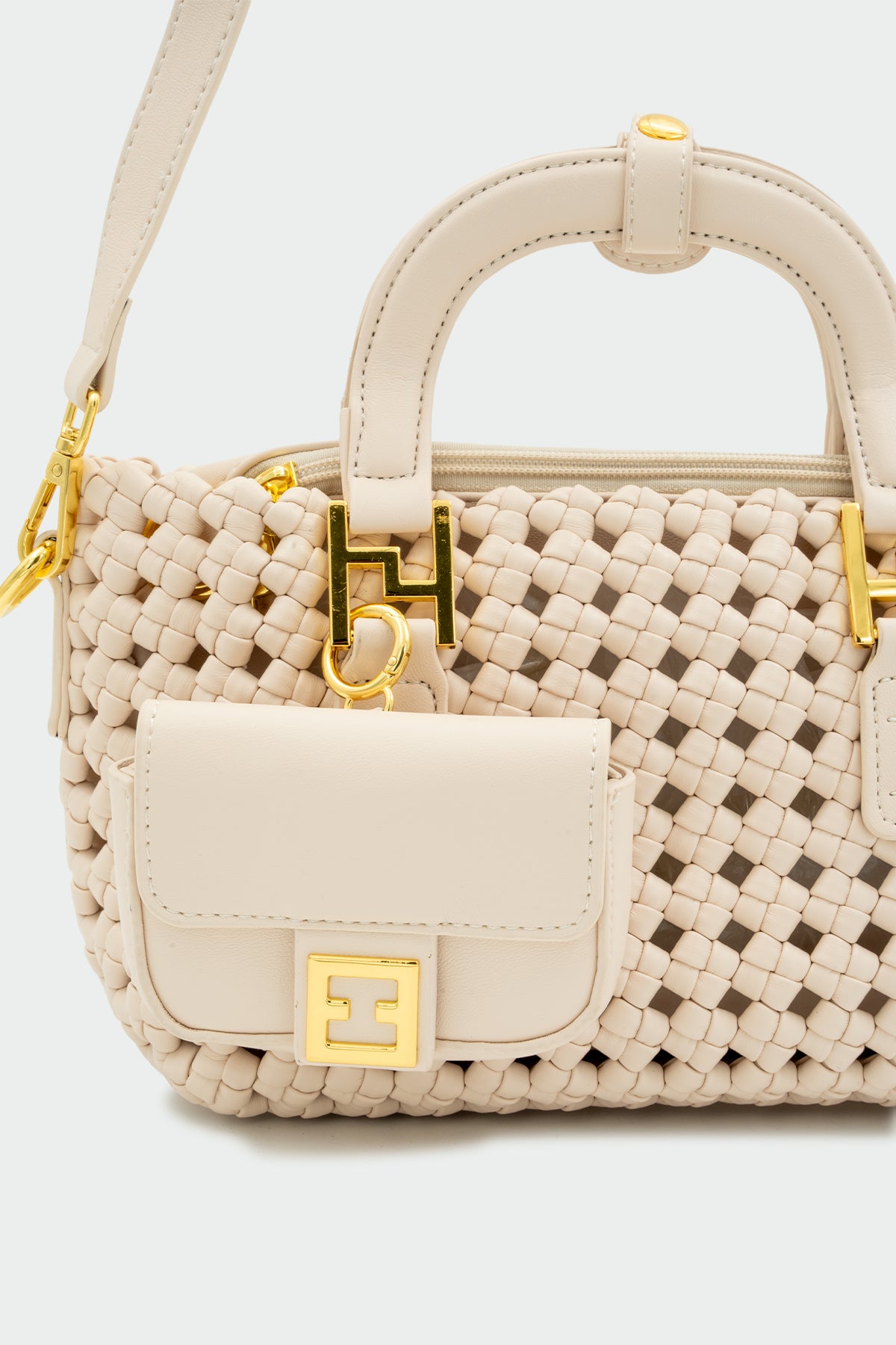 Nimbus Örgü Detaylı Tote Çanta - TEN