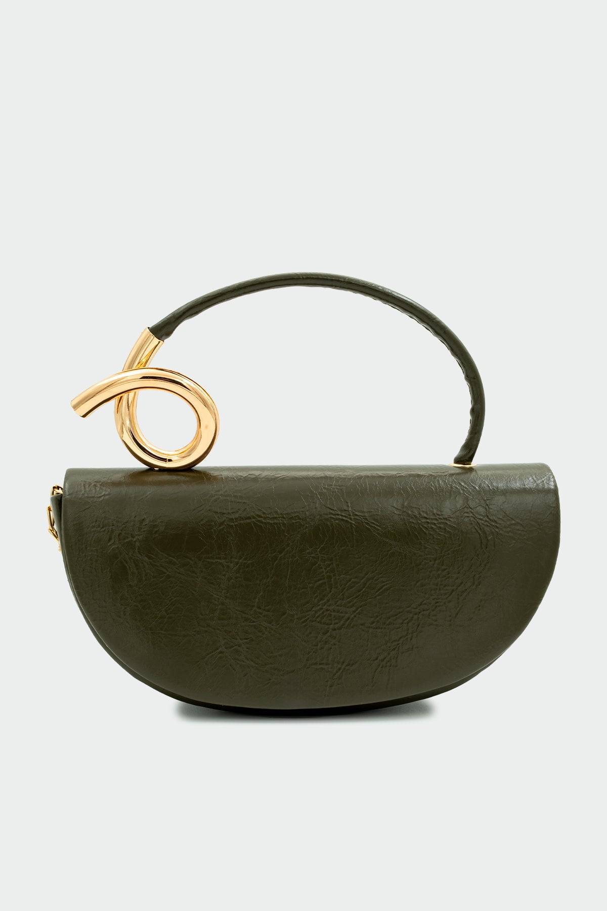 Aura Gold Detaylı Çanta - HAKİ