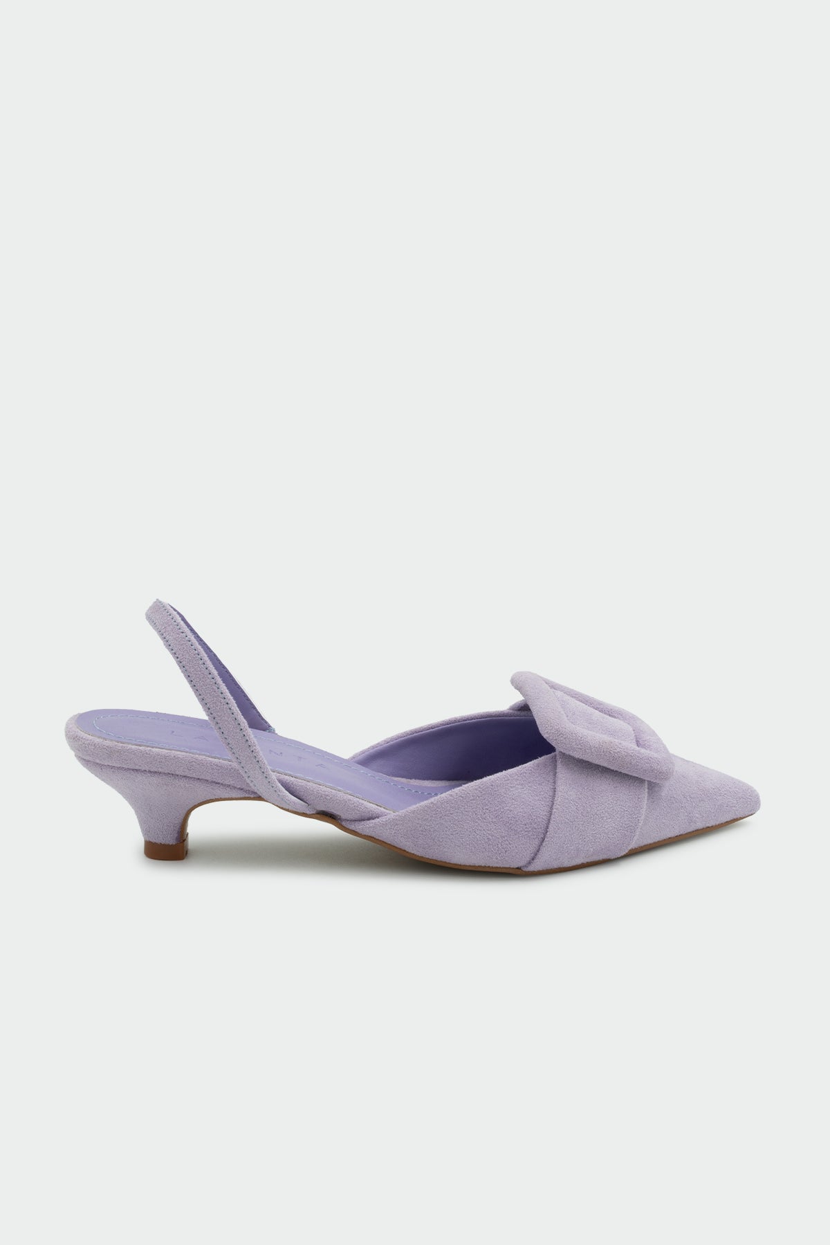 Nicole Tokalı Topuklu Ayakkabı - LİLA SÜET