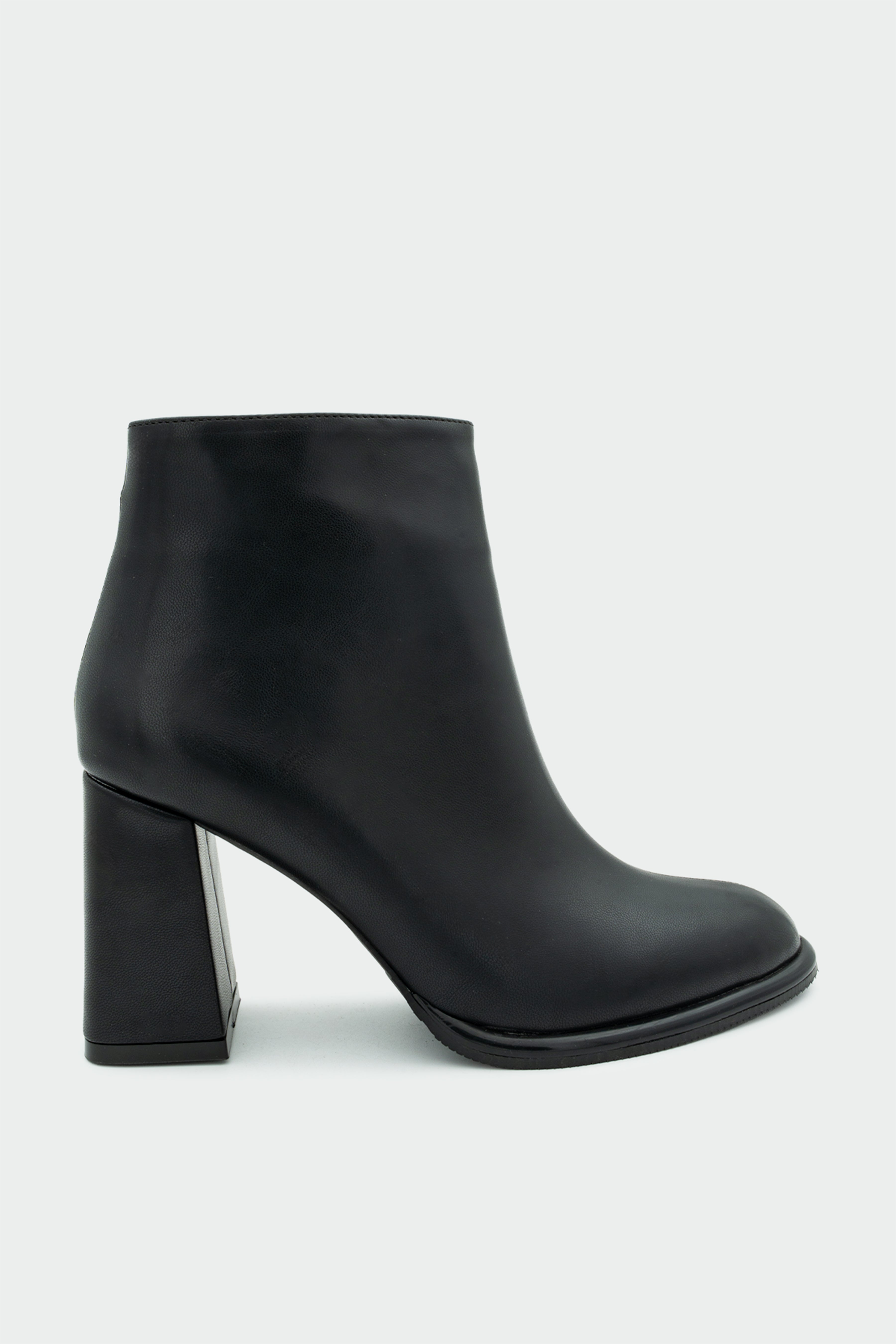 Tobin Fermuarlı Kadın Bot - SİYAH DERİ