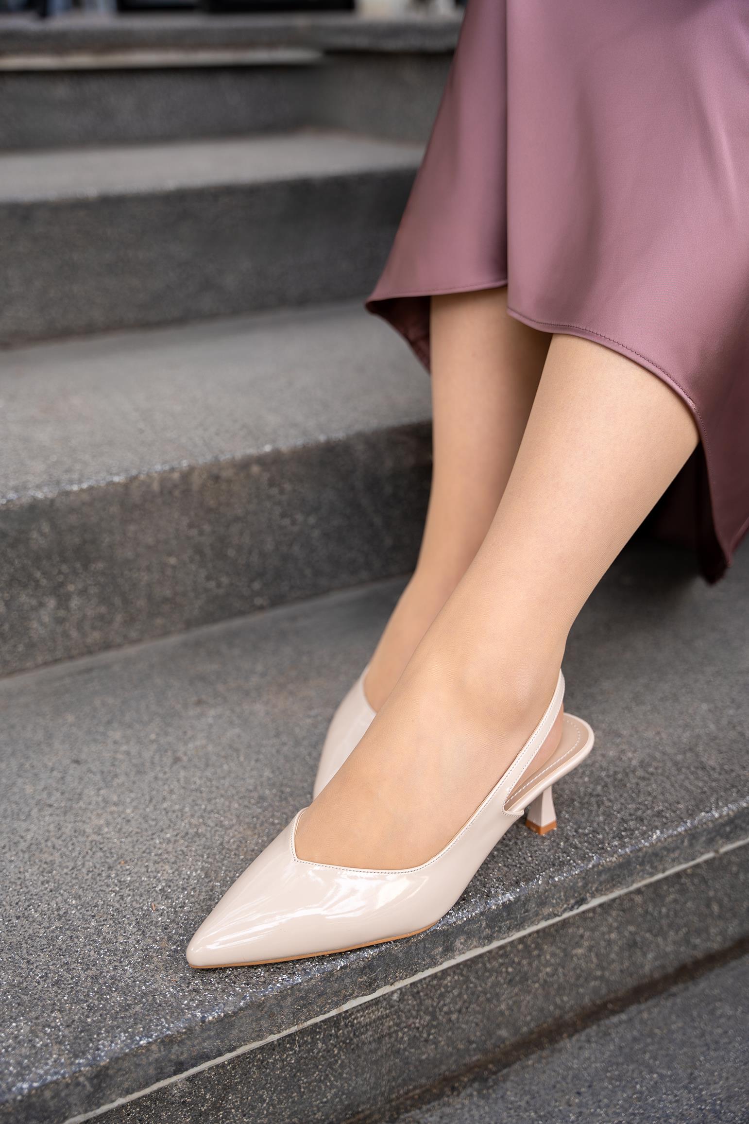 SWORD KLASİK KADIN TOPUKLU AYAKKABI - NUDE RUGAN