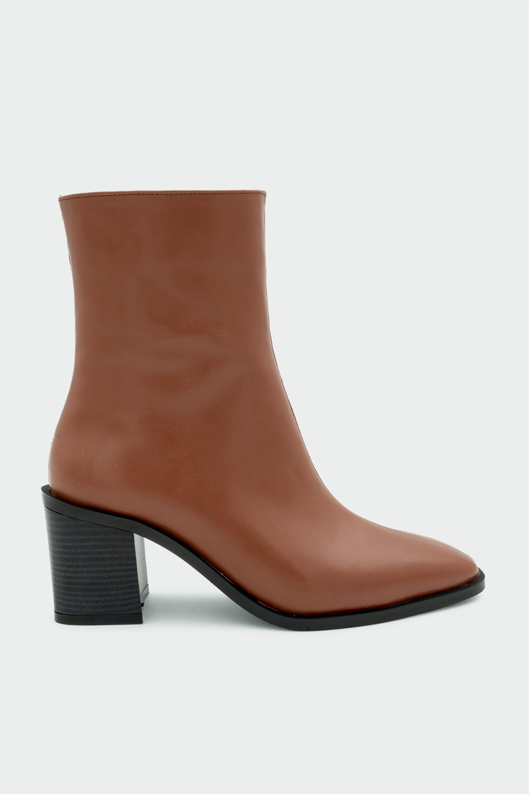 Chen Küt Burun Topuklu Bot - TABA DERİ