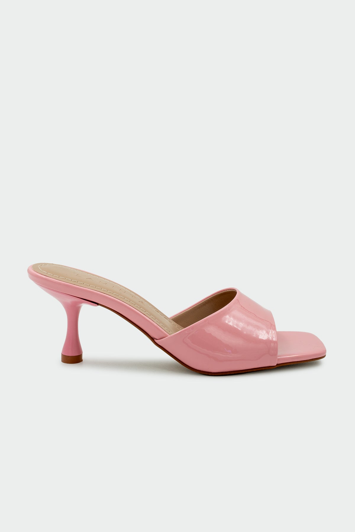 Perry Küt Burun Kadın Topuklu Terlik - PEMBE