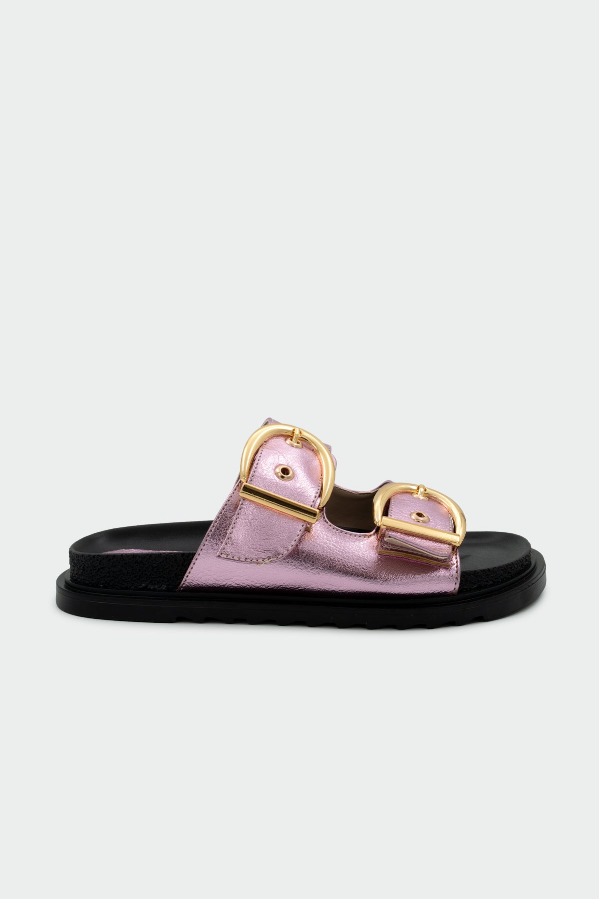 Holix Gold Toka Detaylı Terlik - PEMBE
