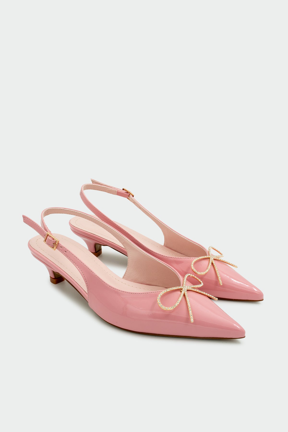 Tua Fiyonk Detaylı Kadın Topuklu Ayakkabı - PUDRA RUGAN