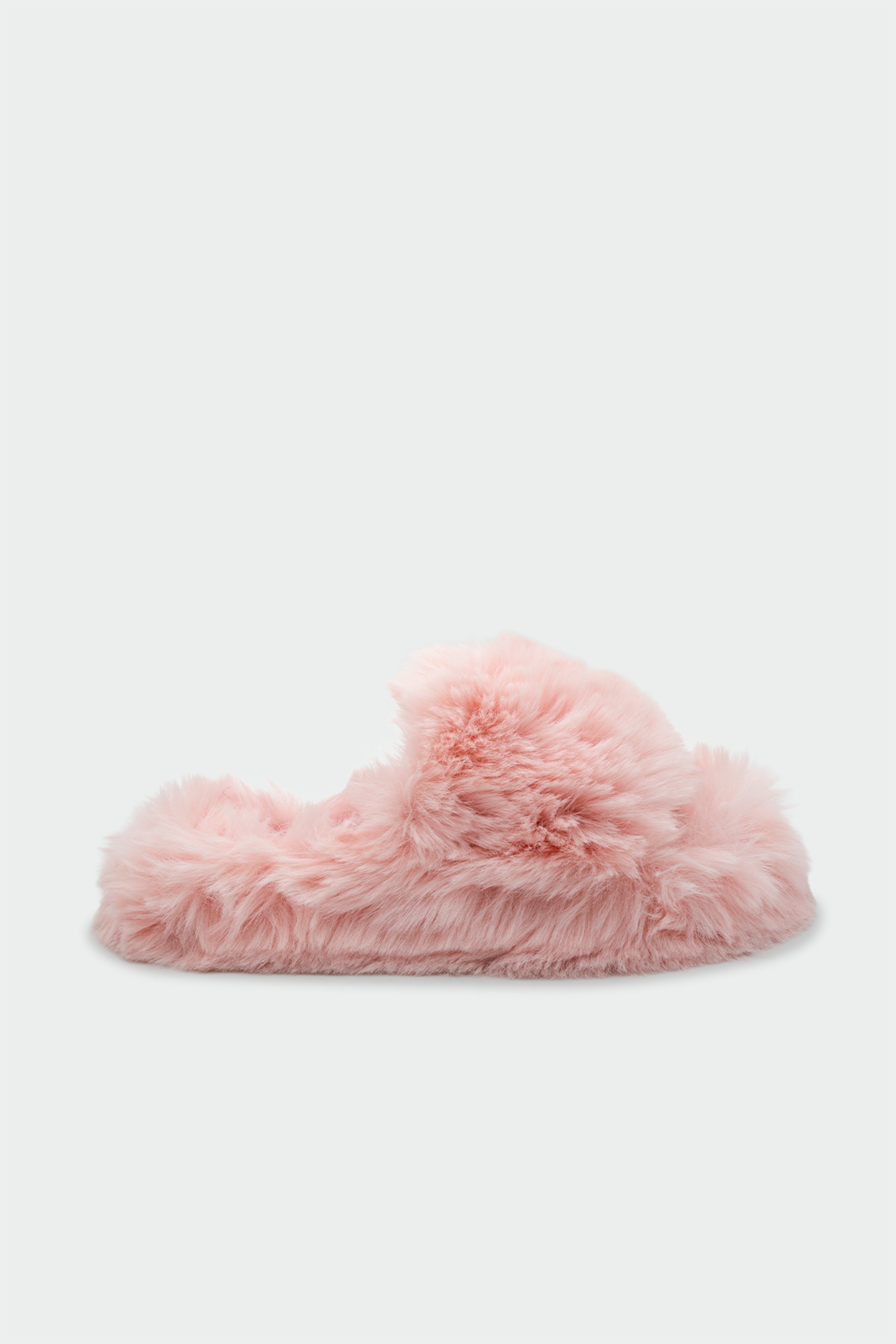 Pofi Peluş Ev Terliği - PEMBE