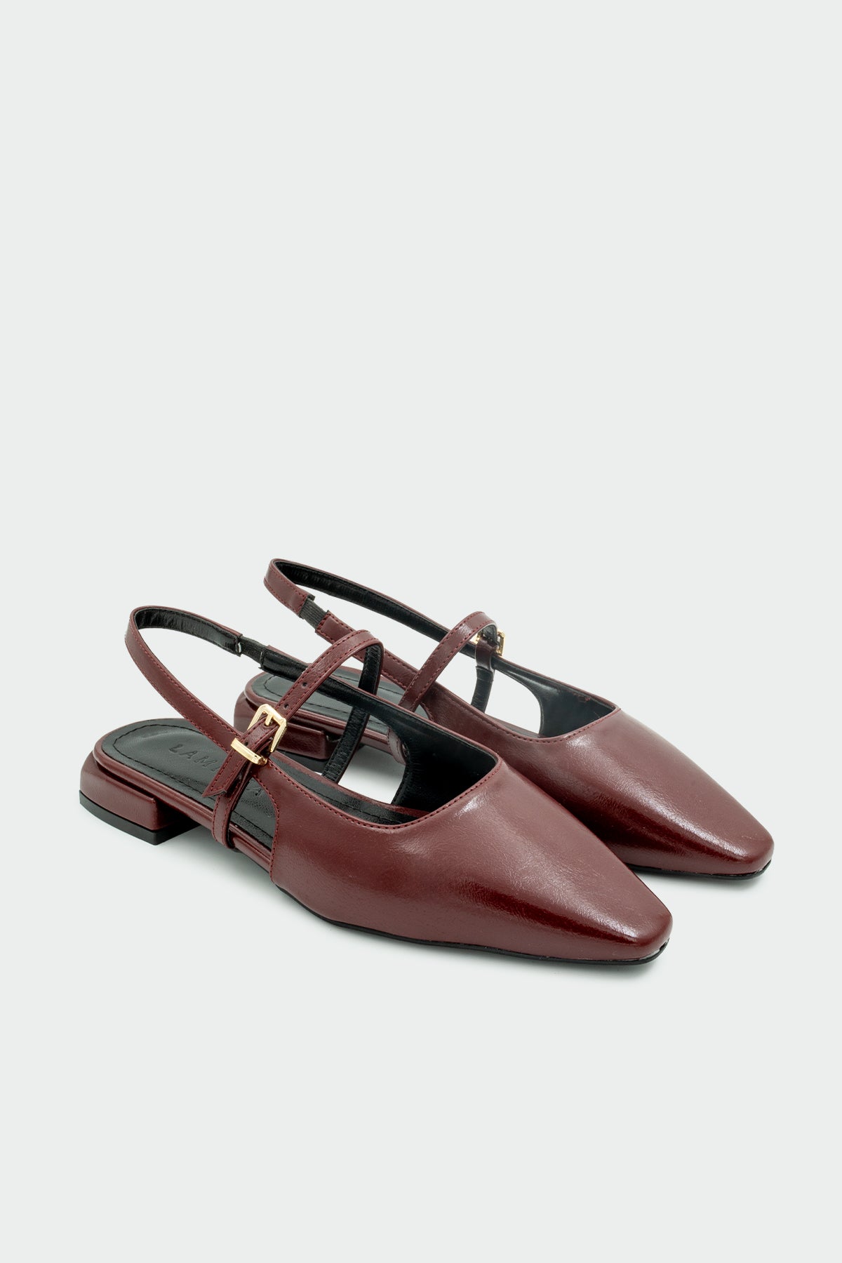 Noir Toka Detaylı Kadın Babet - BORDO