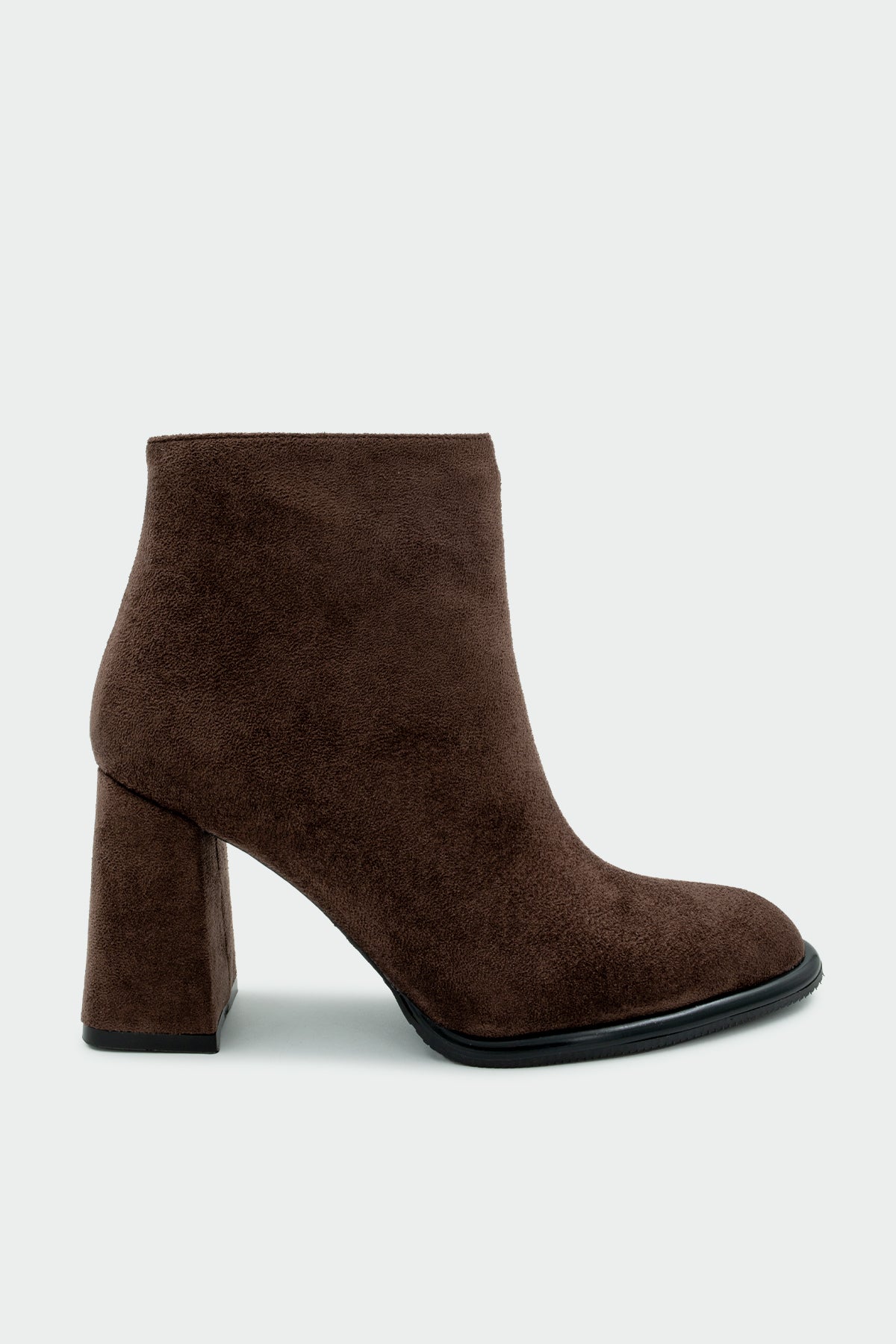 Tobin Fermuarlı Kadın Bot - AcıKahve Süet
