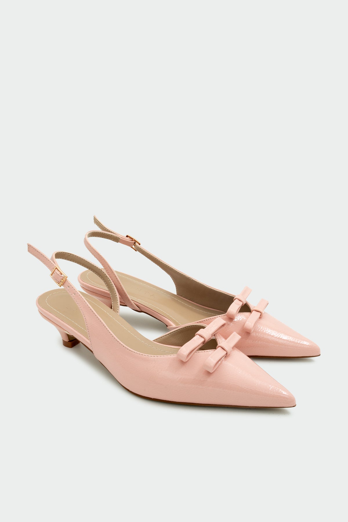 Epsy Fiyonk Detaylı Kadın Topuklu Ayakkabı - PUDRA