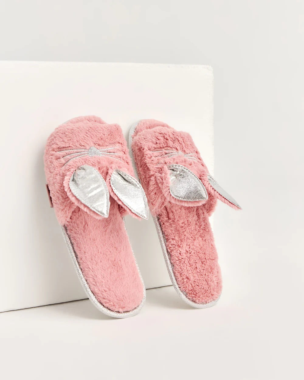 Buo Kedili Peluş Ev Terliği - PEMBE