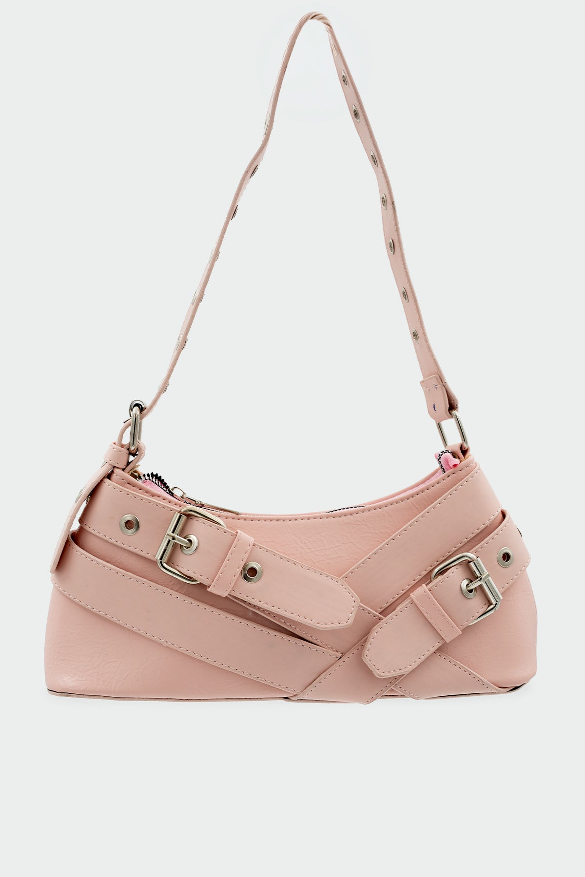 Fred Toka Detaylı Kadın Baget Çanta - PEMBE