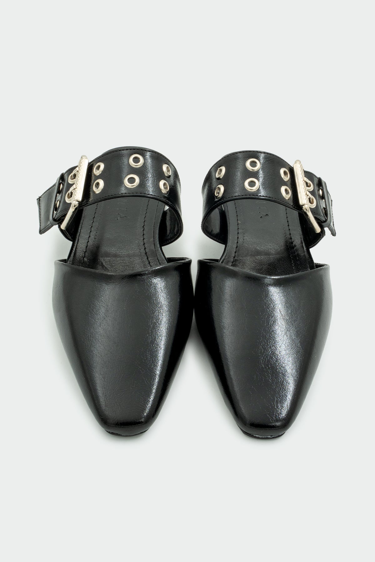 Snow Toka Detaylı Düz Kadın Terlik - SİYAH