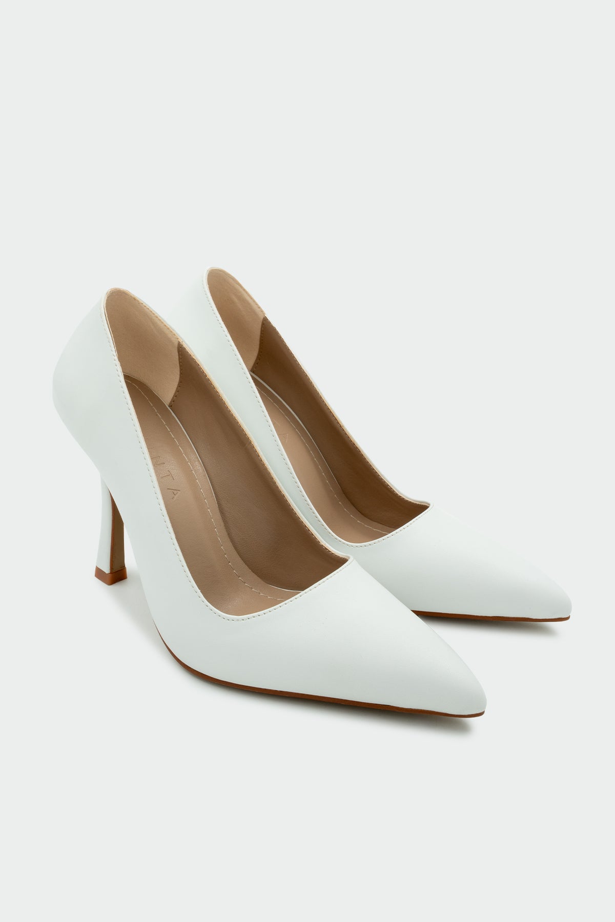 Relly Topuklu Ayakkabı - BEYAZ DERİ