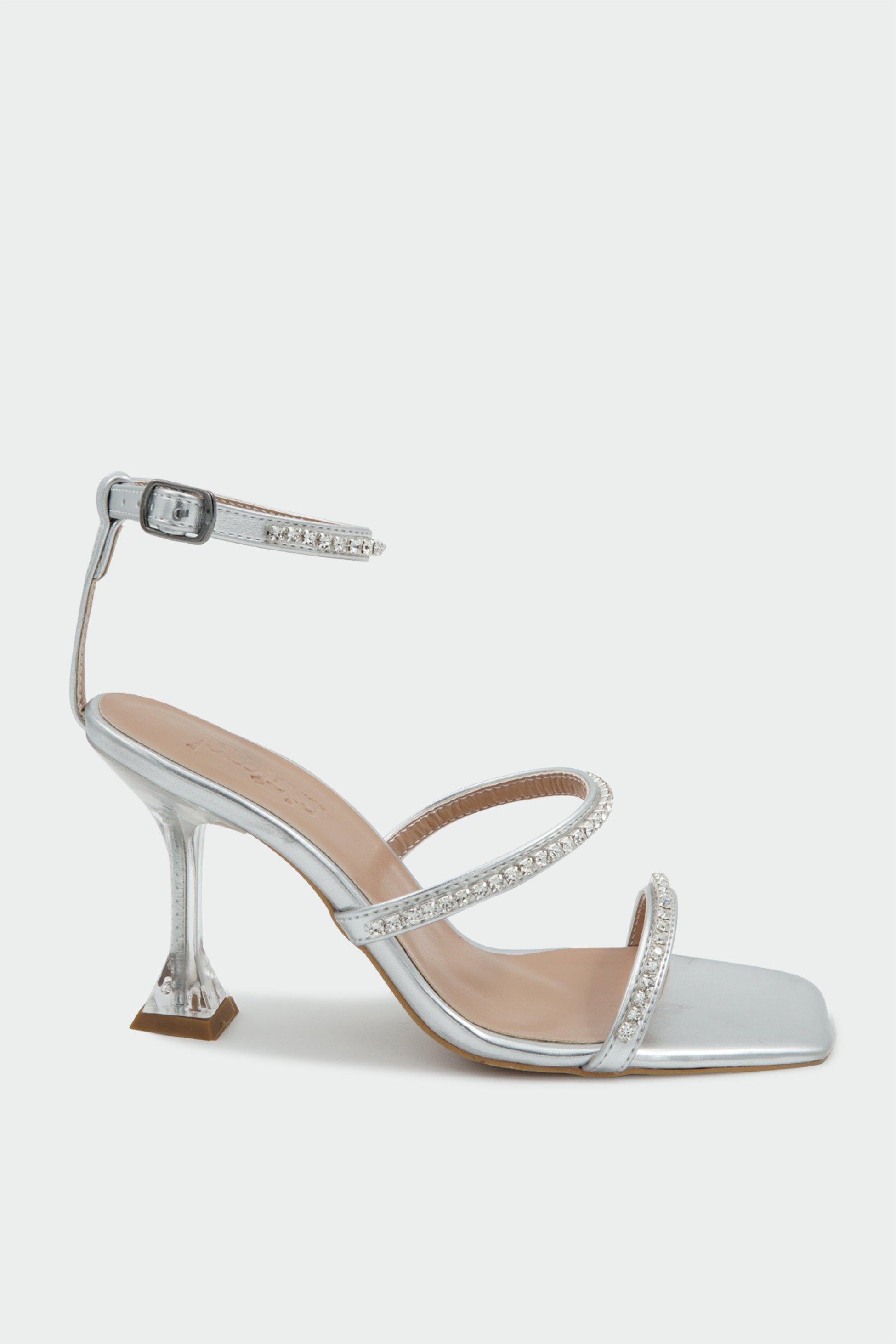 MULTİ TOPUKLU SANDALET - Silver