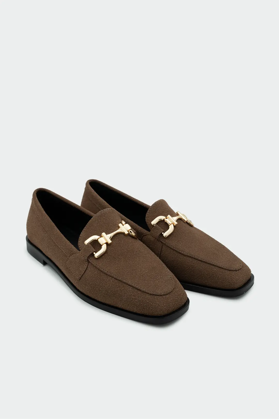 Aloha Gold Detaylı Loafer - AcıKahve Süet