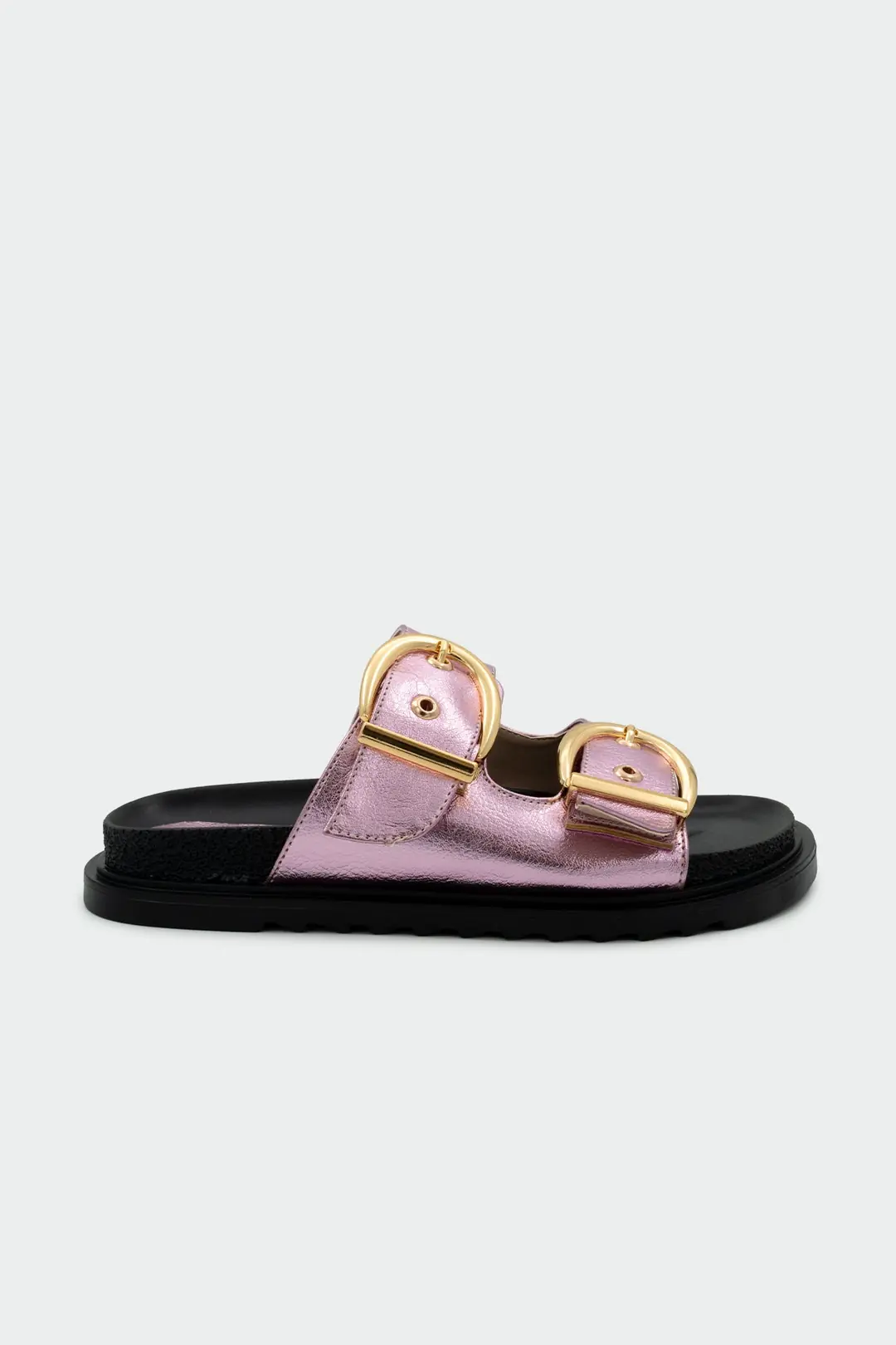 Holix Gold Toka Detaylı Terlik - PEMBE