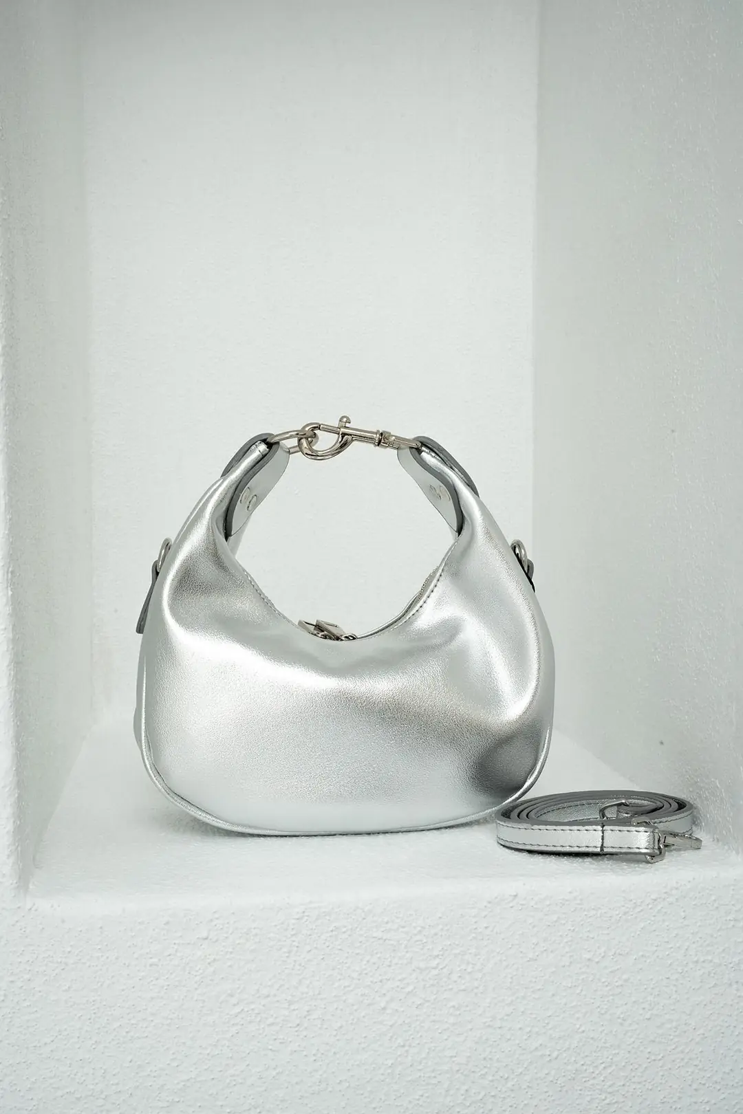 Lorna Mini Çapraz Çanta - Silver